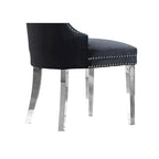 Button-Tufted Upholstered Dining Chairs Set of 2, Padded Seat, Wood Legs, Modern Style