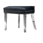 Button-Tufted Upholstered Dining Chairs Set of 2, Padded Seat, Wood Legs, Modern Style