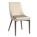 Mid-Century Barrel-Back Dining Chairs Set of 2, Upholstered Seat, Solid Wood Legs, Modern Style