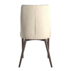 Mid-Century Barrel-Back Dining Chairs Set of 2, Upholstered Seat, Solid Wood Legs, Modern Style