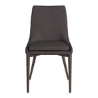 Mid-Century Barrel-Back Dining Chairs Set of 2, Upholstered Seat, Solid Wood Legs, Modern Style
