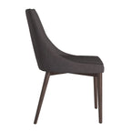 Mid-Century Barrel-Back Dining Chairs Set of 2, Upholstered Seat, Solid Wood Legs, Modern Style