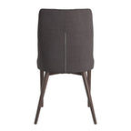 Mid-Century Barrel-Back Dining Chairs Set of 2, Upholstered Seat, Solid Wood Legs, Modern Style
