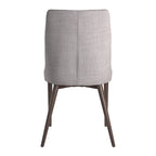 Mid-Century Barrel-Back Dining Chairs Set of 2, Upholstered Seat, Solid Wood Legs, Modern Style