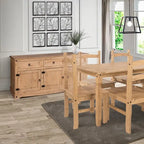 65 Wood Buffet Sideboard Farmhouse - Corona Collection