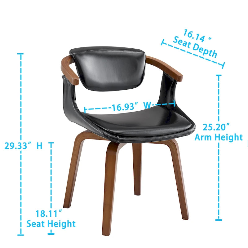 Modern Swivel Dining Chair, Upholstered Seat, 360-Degree Rotation, Metal Base, Mid-Century Style