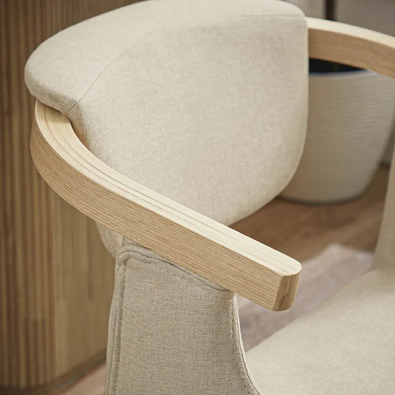 Modern Swivel Dining Chair, Upholstered Seat, 360-Degree Rotation, Metal Base, Mid-Century Style
