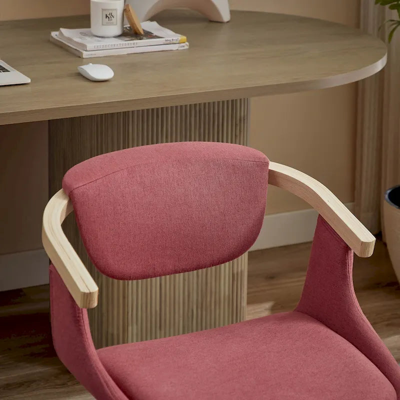 Modern Swivel Dining Chair, Upholstered Seat, 360-Degree Rotation, Metal Base, Mid-Century Style