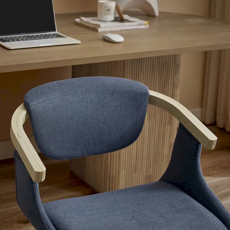 Modern Swivel Dining Chair, Upholstered Seat, 360-Degree Rotation, Metal Base, Mid-Century Style