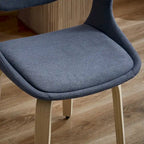 Modern Swivel Dining Chair, Upholstered Seat, 360-Degree Rotation, Metal Base, Mid-Century Style