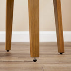 Modern Swivel Dining Chair, Upholstered Seat, 360-Degree Rotation, Metal Base, Mid-Century Style
