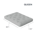 8in Gel Memory Foam Queen Futon Mattress, CertiPUR-US Certified, Foldable Sofa Bed Mattress