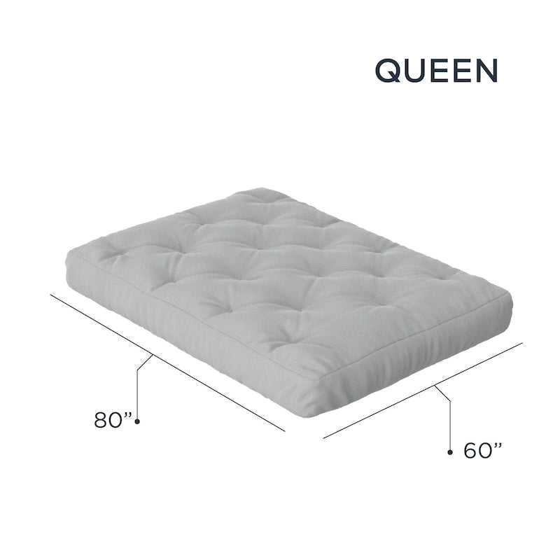 8in Gel Memory Foam Queen Futon Mattress, CertiPUR-US Certified, Foldable Sofa Bed Mattress