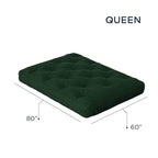 8in Gel Memory Foam Queen Futon Mattress, CertiPUR-US Certified, Foldable Sofa Bed Mattress
