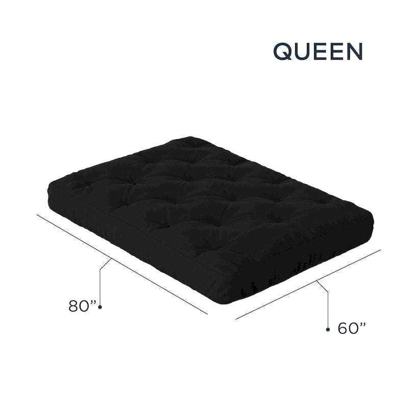 8in Gel Memory Foam Queen Futon Mattress, CertiPUR-US Certified, Foldable Sofa Bed Mattress