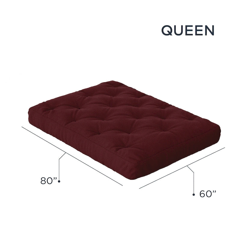 8in Gel Memory Foam Queen Futon Mattress, CertiPUR-US Certified, Foldable Sofa Bed Mattress