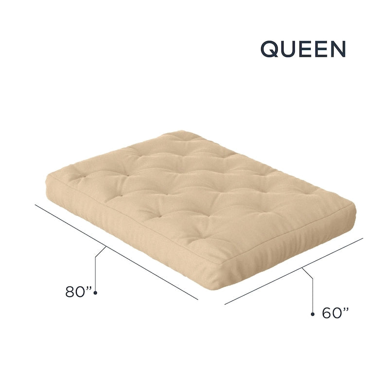 8in Gel Memory Foam Queen Futon Mattress, CertiPUR-US Certified, Foldable Sofa Bed Mattress