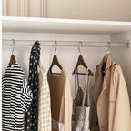 Wardrobe Armoire Shelves Hanging Rod Doors Closet Storage Cabinet