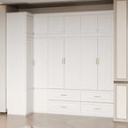 93.9H/74.2H Armoires Wardrobe Closet Cabinet Hanging Drawers Storage
