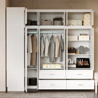 93.9H/74.2H Armoires Wardrobe Closet Cabinet Hanging Drawers Storage