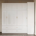 93.9H/74.2H Armoires Wardrobe Closet Cabinet Hanging Drawers Storage