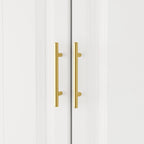 93.9H/74.2H Armoires Wardrobe Closet Cabinet Hanging Drawers Storage