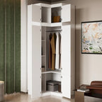 93.9H/74.2H Armoires Wardrobe Closet Cabinet Hanging Drawers Storage