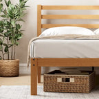 Bamboo Platform Bed Frame, Eco-Friendly Natural Material, No Box Spring Needed, Easy Assembly