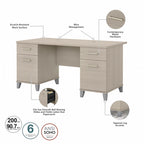 Bush Furniture Somerset 60W Office Computer Desk with Drawers