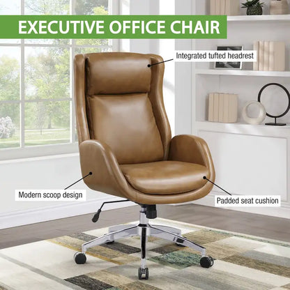 Blanchard Office Chair in Faux Leather