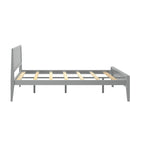 Plank and Beam Queen-Size Bed with Panel Headboard