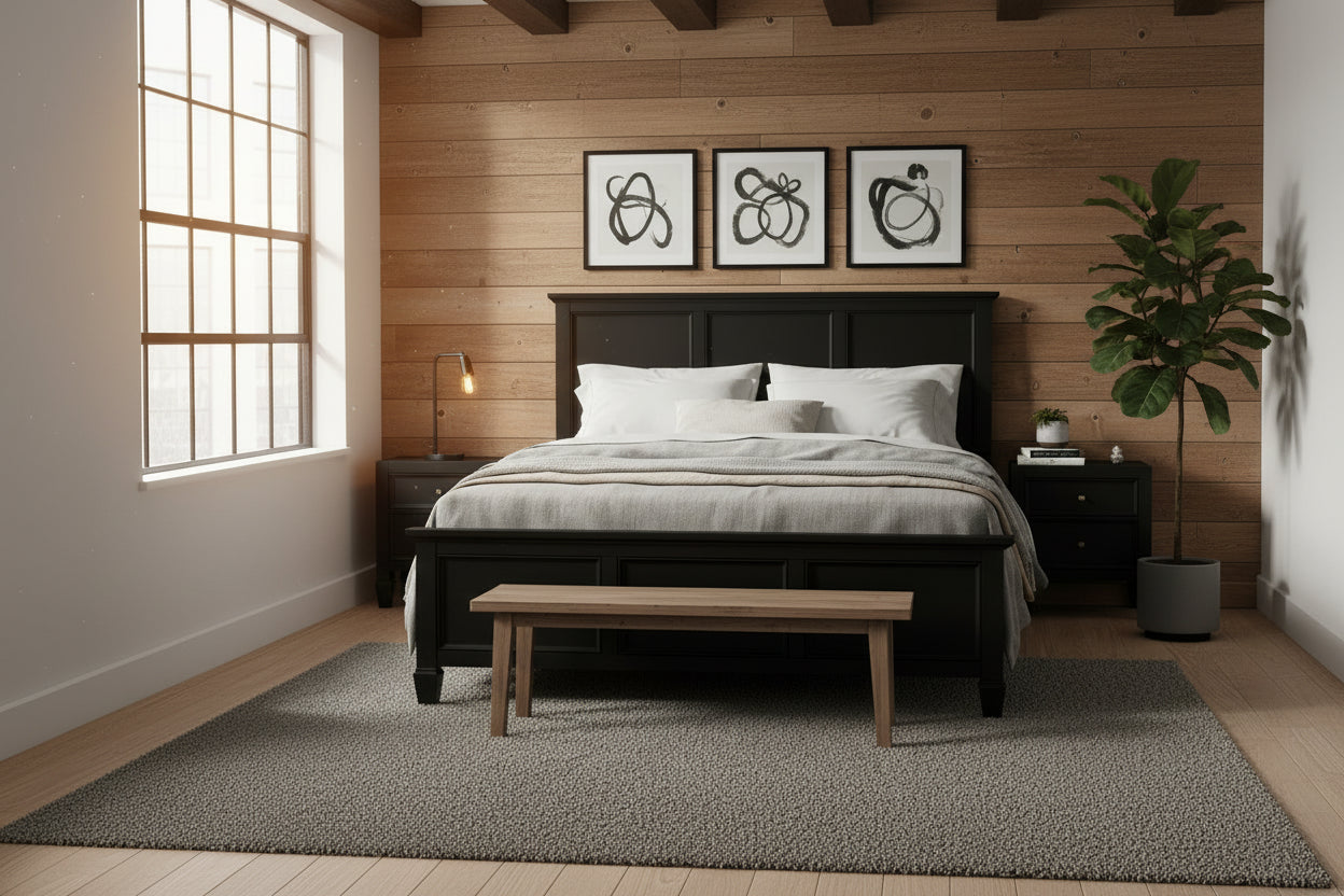 Homestyles Bedford Black Queen Bed