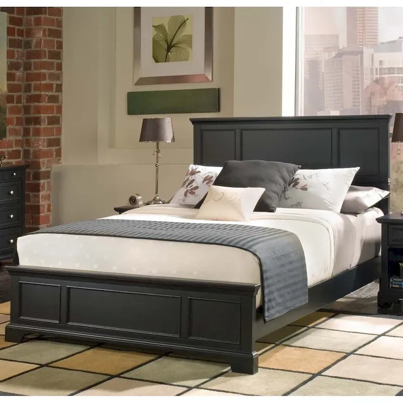 Homestyles Bedford Black Queen Bed