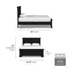 Homestyles Bedford Black Queen Bed