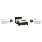 Homestyles Bedford Black Queen Bed