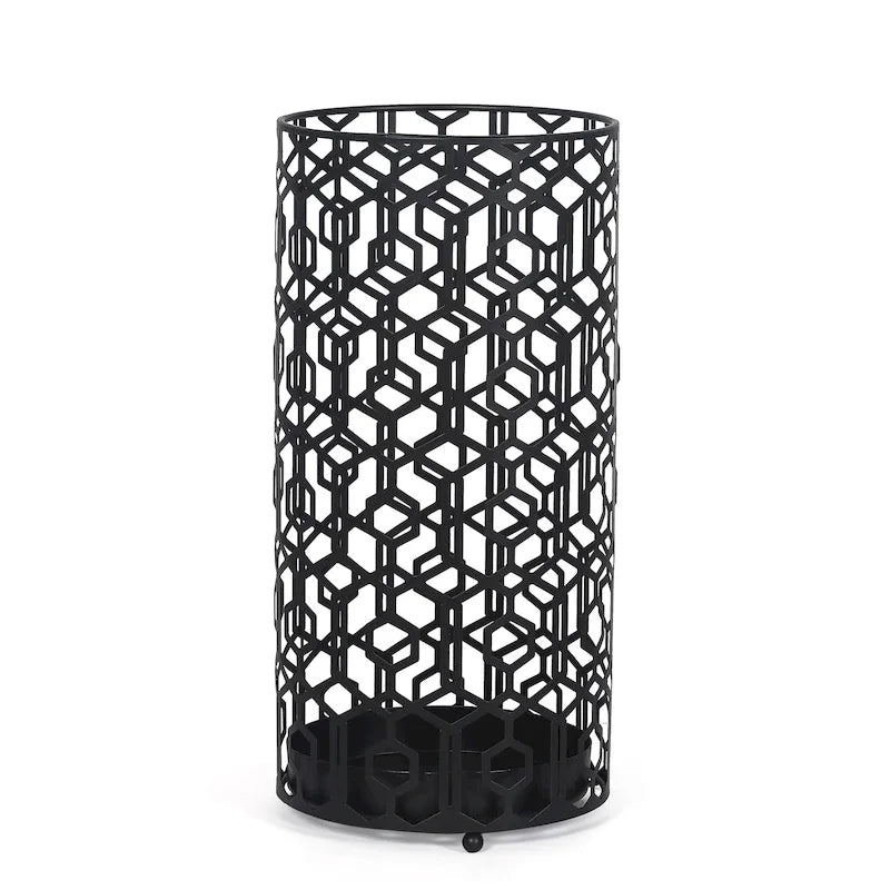 Adeco Metal Stand Holder Organizer Entryway Umbrella Rack Cane