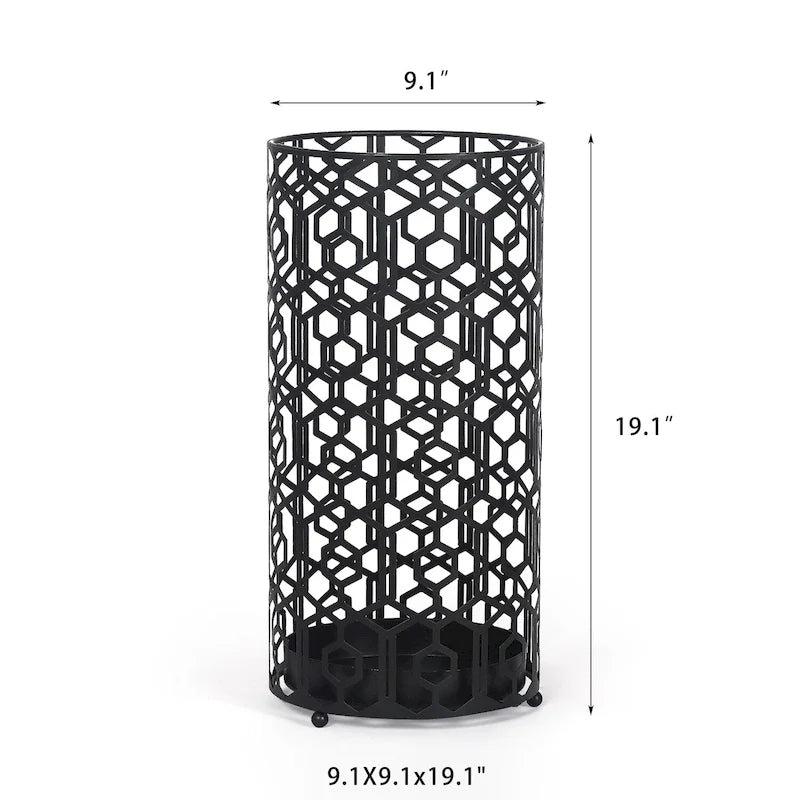 Adeco Metal Stand Holder Organizer Entryway Umbrella Rack Cane