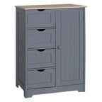 VEIKOUS Bathroom Floor Storage Cabinet with 4 Drawers