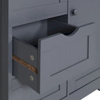 VEIKOUS Bathroom Floor Storage Cabinet with 4 Drawers