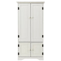 Storage Cabinet with Adjustable Shelves, Freestanding Bookcase with Doors, Living Room or Office