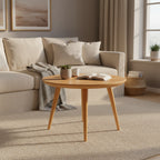 Carson Carrington Olgod Mid-century Cherry Round Coffee Table