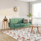 Carson Carrington Olgod Mid-century Cherry Round Coffee Table