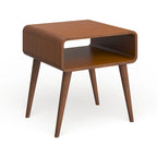 Alborg End Table - Rich Walnut Finish