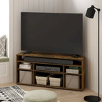 Furinno Jensen Corner TV Stand TV up to 55 Inches, Espresso