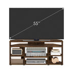 Furinno Jensen Corner TV Stand TV up to 55 Inches, Espresso