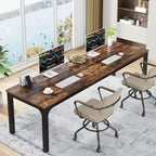 78.74 inch Extra Long 2 Person Double Computer Desk for Home Office