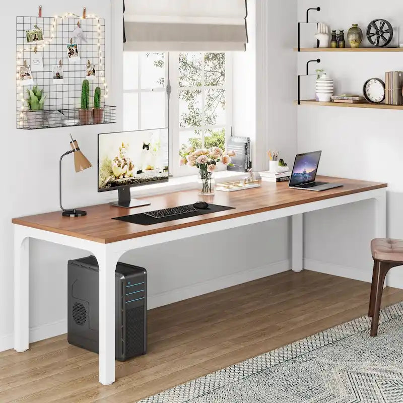 78.74 inch Extra Long 2 Person Double Computer Desk for Home Office