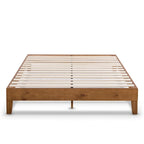 Grand Solid Wood 12-inch Platform Bed Frame by Crown Comfort