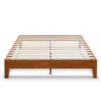 Grand Solid Wood 12-inch Platform Bed Frame by Crown Comfort