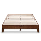 Grand Solid Wood 12-inch Platform Bed Frame by Crown Comfort